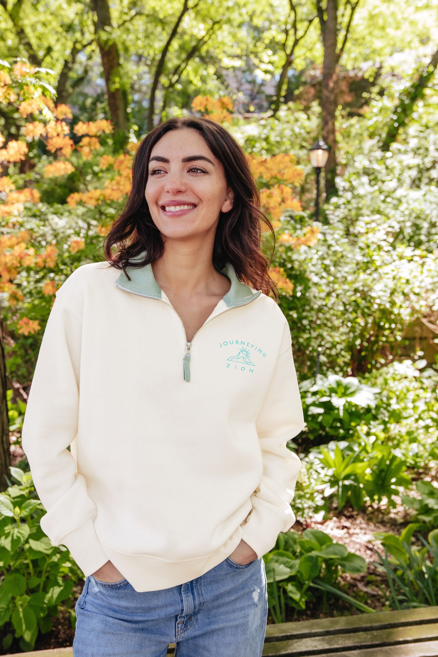Journeying Zion Cloud Quarter Zip