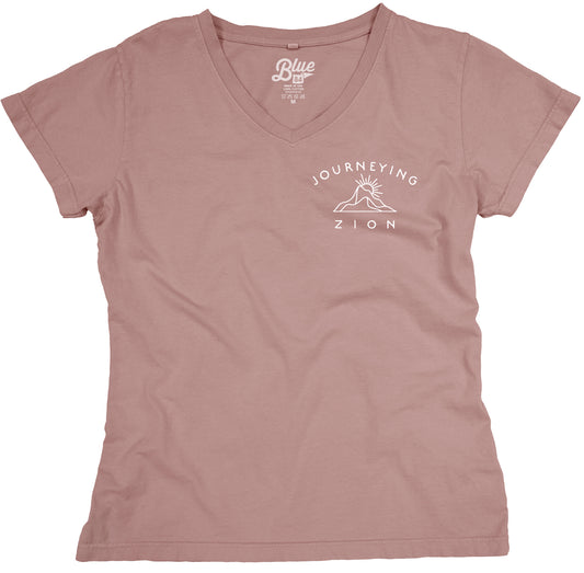 Journeying Zion Logo V-Neck Top